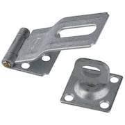 National Hardware Galvanized Brass/Steel 3-1/4 in. L Swivel Staple Safety Hasp N103-044